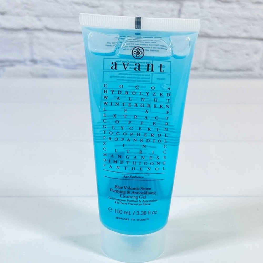 Avant- blue volcanic stone purifying and anti-oxidizing cleansing gel